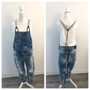 {g-star} overalls elwood moto style ankle denim